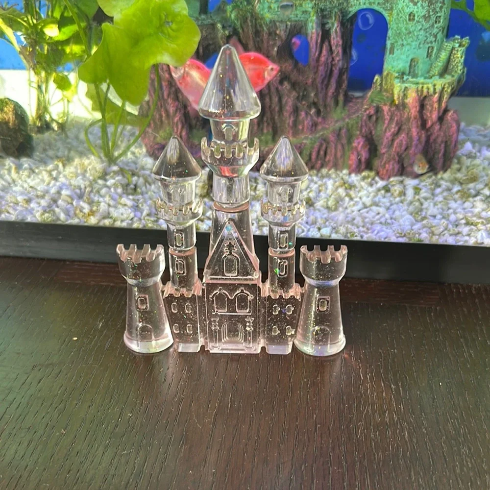 Pink Castle Figurine aquarium decor